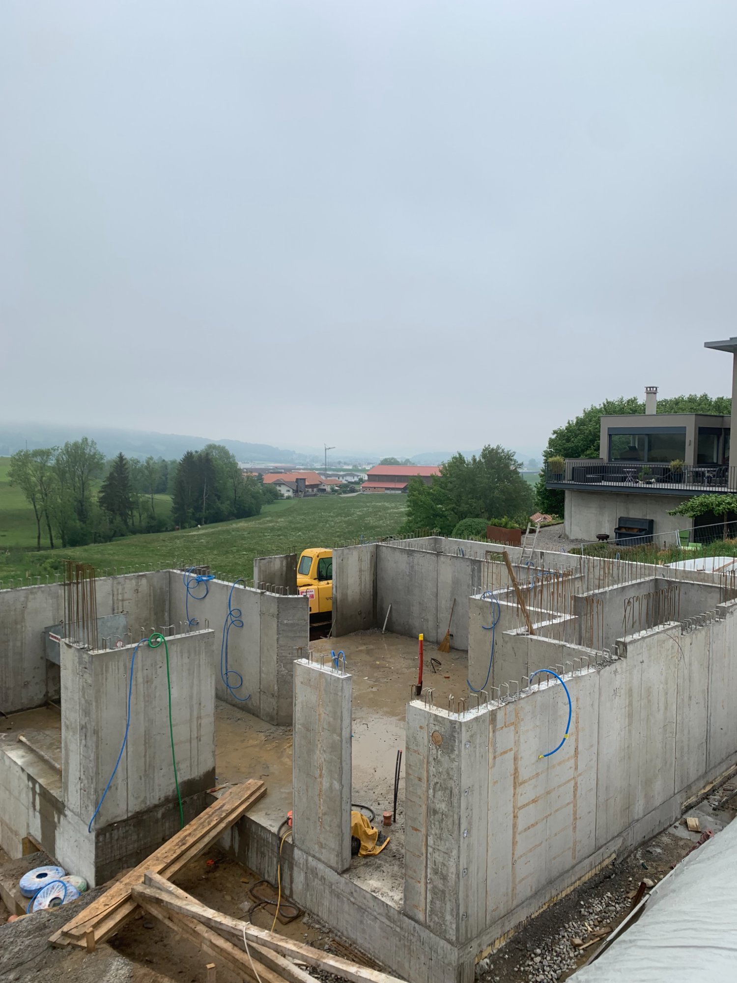 Coffrage vue grue – F. Morina